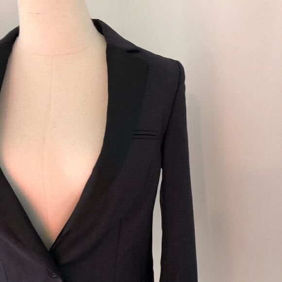 Karl Lagerfeld Wool Tuxedo Style Blazer FR 36 - Picture 3 of 8